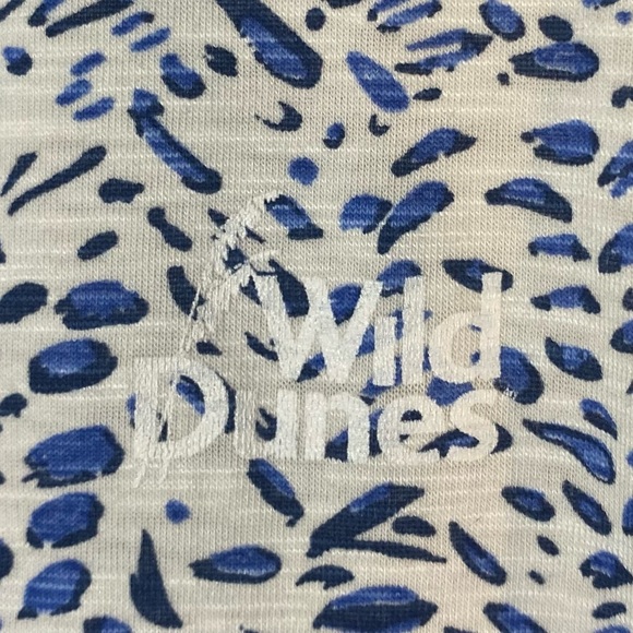 tasc Tank Top Sz Small NOLA Performance 2.0 Blue Topaz Watercolor “Wild Dunes” - Picture 3 of 11